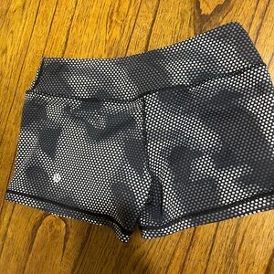 Lululemon Athletica Black and White Athletic short tight Shorts